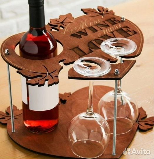 Подставка под вино и бокалы 