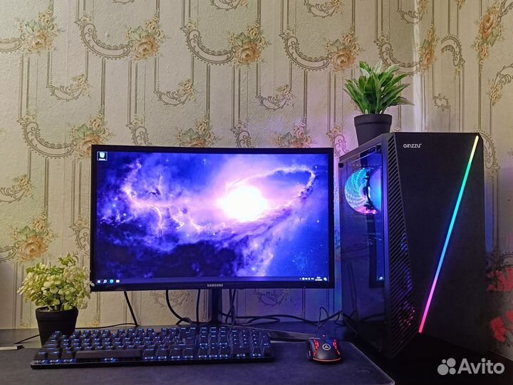 Игровой компьютер intel i7, 32 gb, rx 570 8 gb
