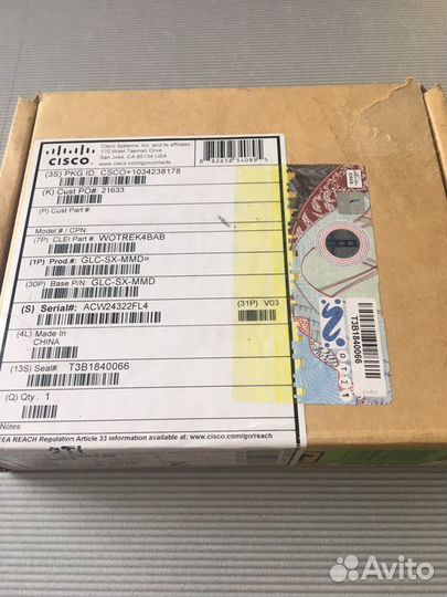SFP модуль cisco GLC-SX-MMD