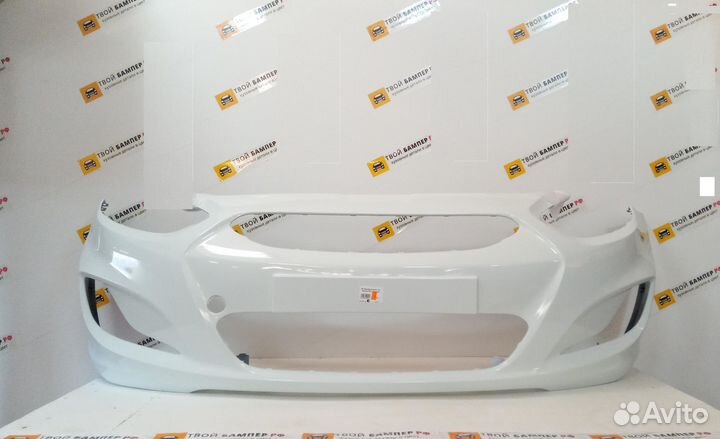 Бампер Hyundai Solaris цвет (Любой) белый PGU