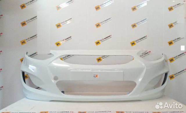 Бампер Hyundai Solaris цвет (Любой) белый PGU