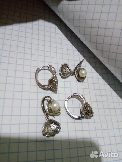 Серебряные серьги