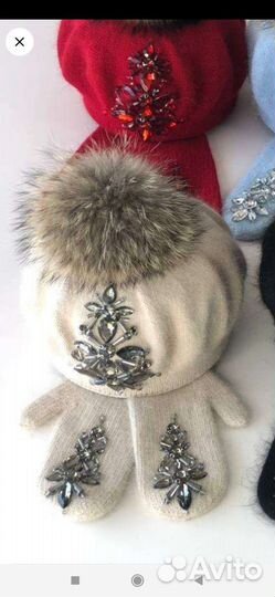 Комплект (шапка+варежки)