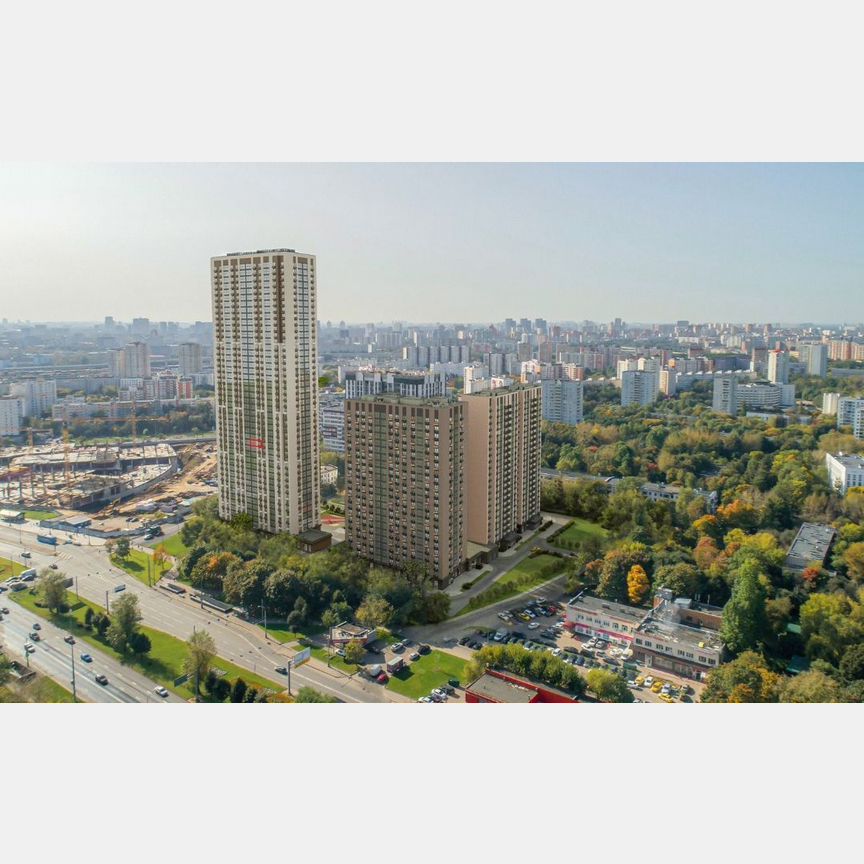 1-к. квартира, 45,6 м², 6/45 эт.