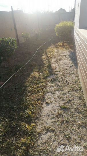 Копка ям траншей покос травы тримером