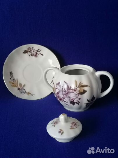 Сахарница, блюдце лфз СССР