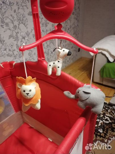 Детская кровать манеж с матрасом