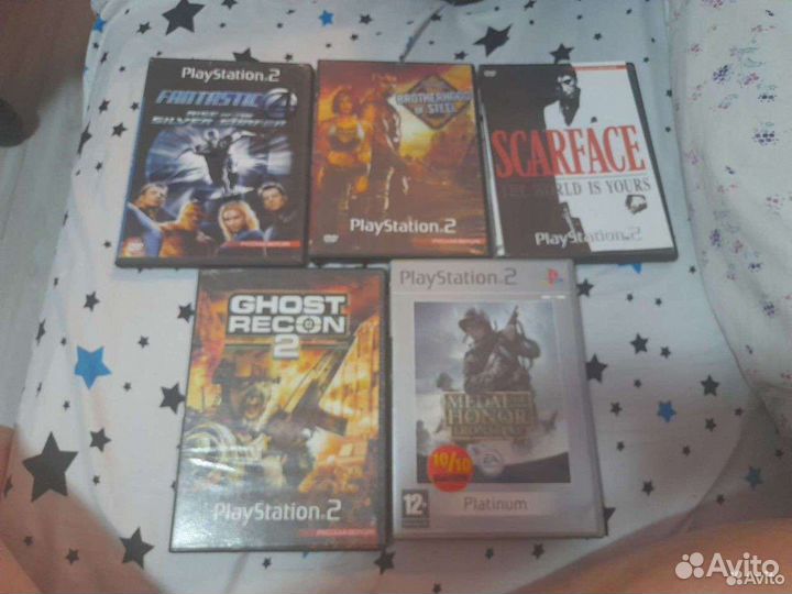 Sony PS2 + 5 игр и джостики