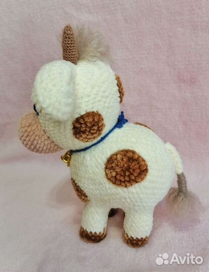 Игрушка бычок ручной работы (26-27см)