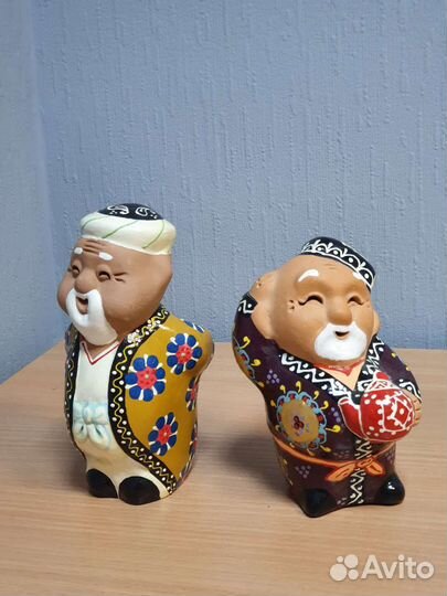 Фигурки расписные из глины