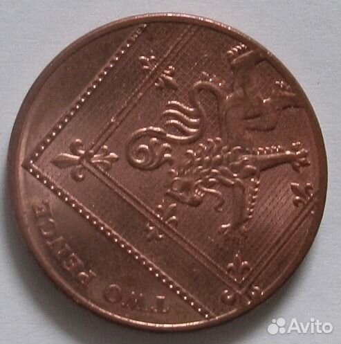 Монета в 2 британских пенса для набора монет 