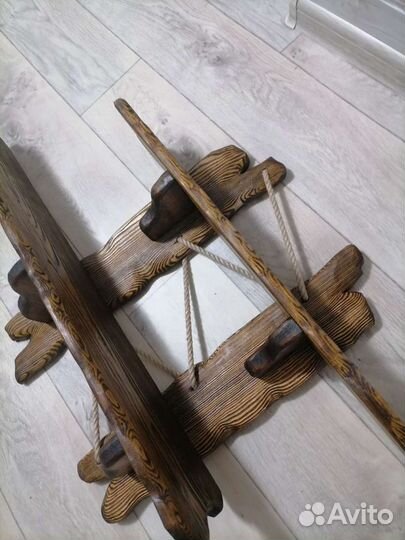 Полка из массива дерева ручной работы