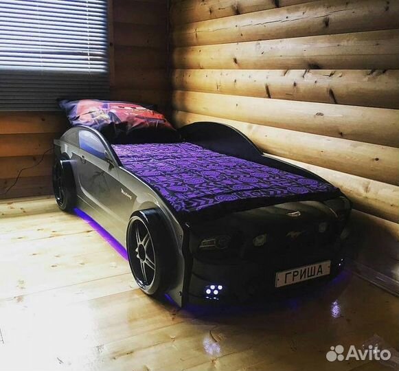 Детская Кровать машинка. Mustang Light Plus