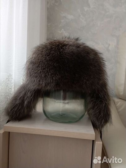 Шапка новая мужская енот размер 57