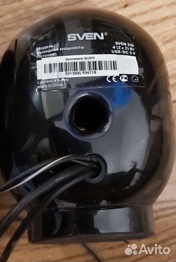 Компьютерные колонки sven 316
