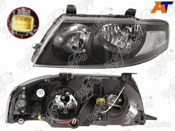 Фара nissan almera B10 07-12 euro