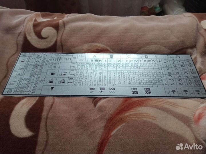 Табличка коробки скоростей на станок 16к20