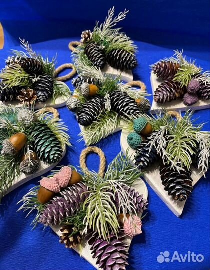 Новогодний декор, подвеска в виде сердечка