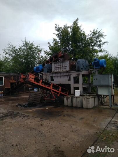 Мини завод по пеработке б/у резины в чипсу