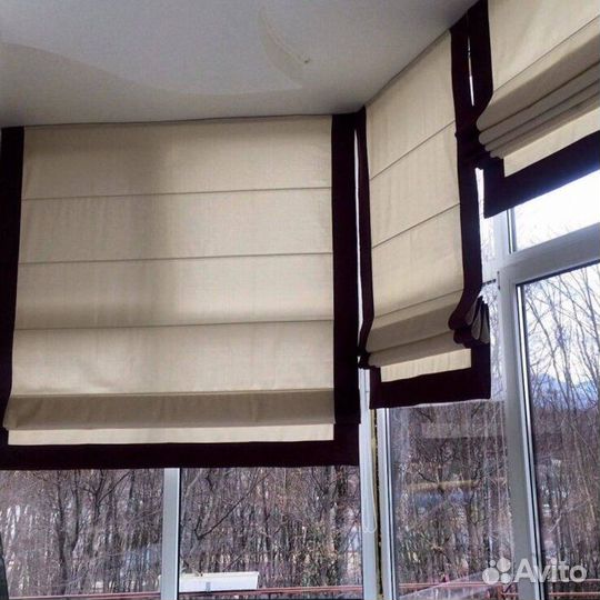 Римские шторы двойные