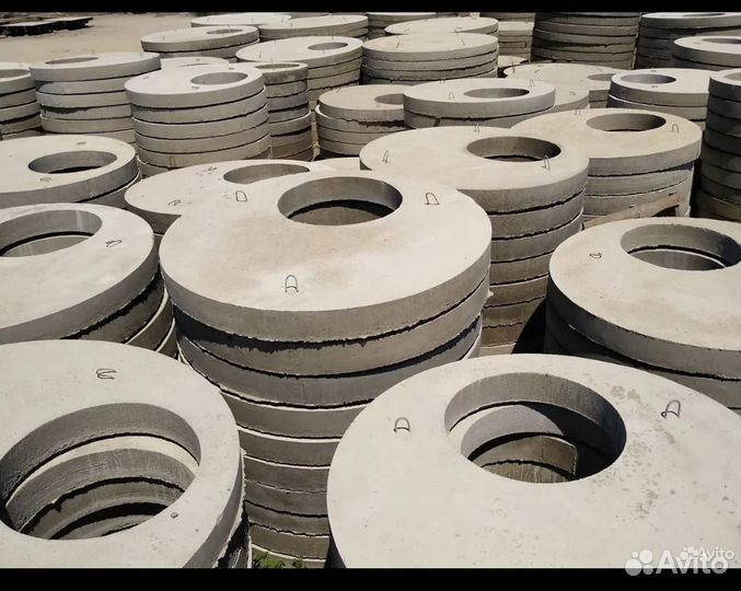 Бетонные Жби кольца, крышки/ Доставка и установка