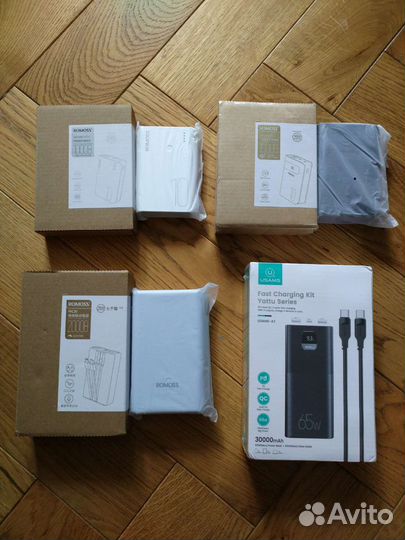 Повербанки 10000-60000 mAh зарядка телефона, ноута