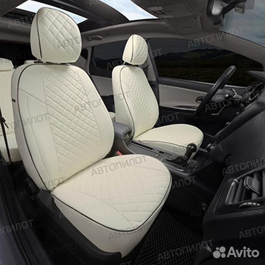 Авточехол экокожа-ромб Honda CR-V III 2007-2012