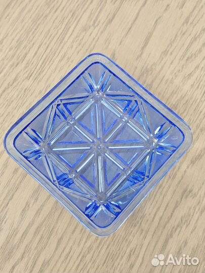 Хрустаяваза для мелочей, хрусталь, алмазная грань