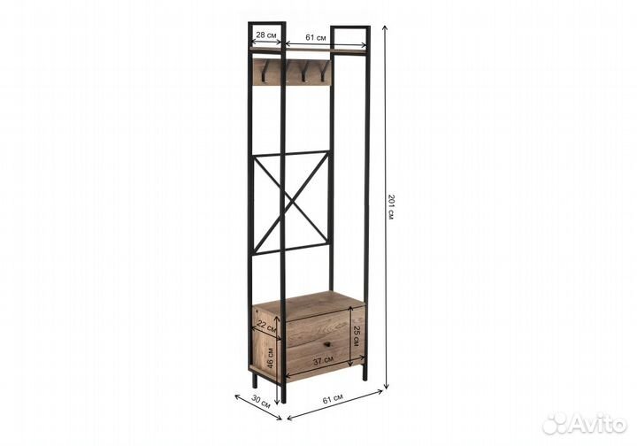 Корпусная мебель Лира дуб велингтон - черный матов