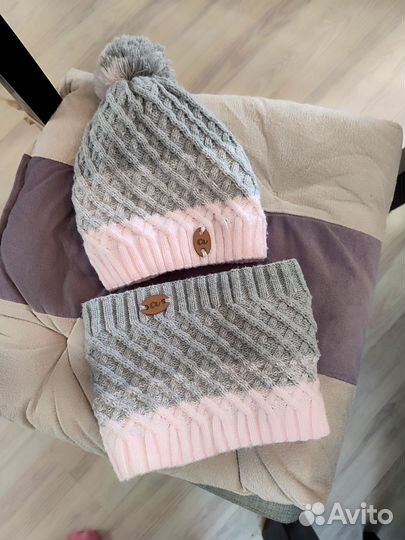 Шапка и снуд для девочки