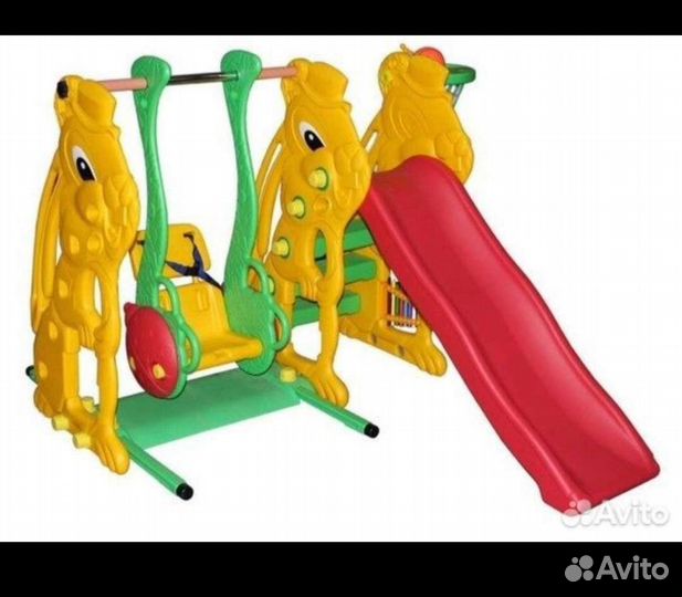 Детская горка и качели для малыша