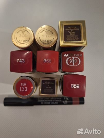 Помады dior, Tom Ford, Chanel, sisley, gucci