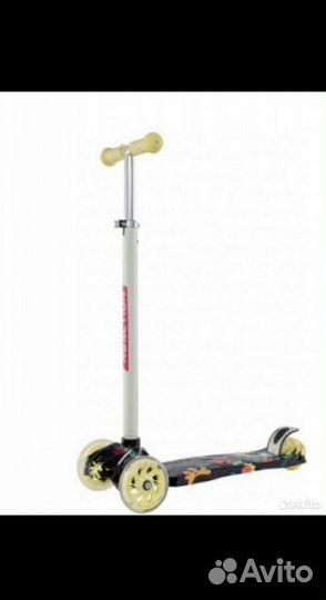 Самокат детский со светящимися колесами