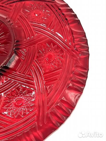 Ваза ссср,рубин,1960-е годы,Первомайский