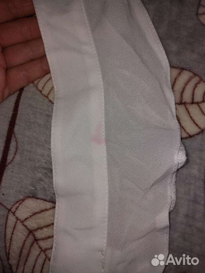 Белый школьный фартук