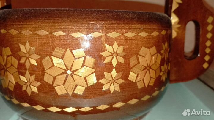 Ковш сувенирный СССР 1988 натуральное дерево ретро