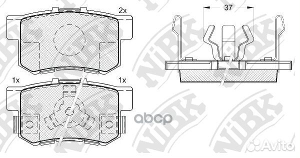 Колод. торм. диск. NiBK PN8807