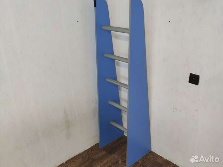 Лестница для кровати синяя