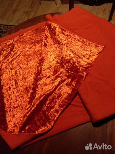 Отрез ткани бархат СССР