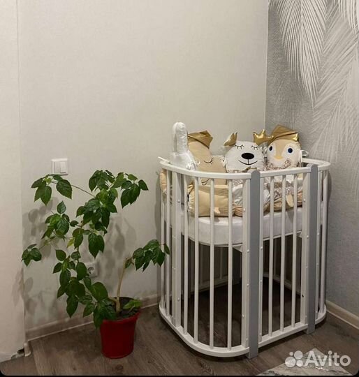 Детская кровать трансформер, прямоугольная