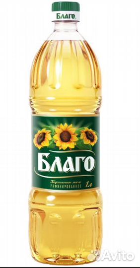 Подсолнечное масло Благо 1л