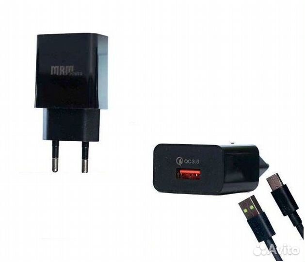 Кабель и быстрая зарядка Type-C тайп с 18W