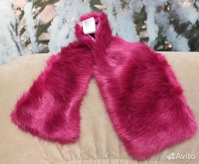 Снуд меховой для девочки