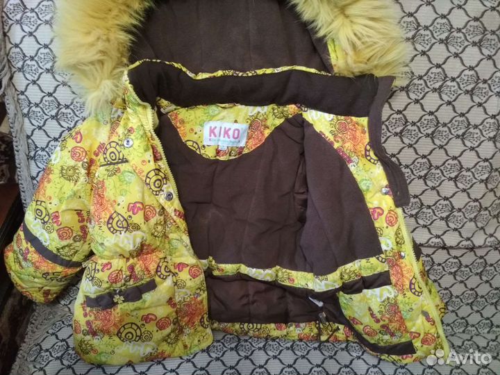 Зимний комбинезон для девочки 98