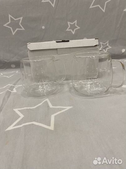 Набор из двух кружек с двойными стенками