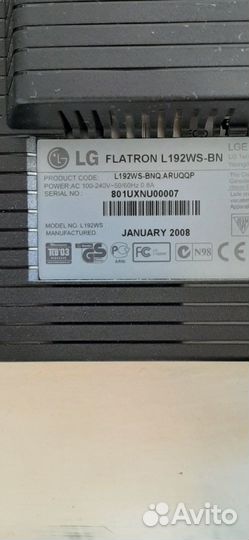 Монитор LG Flatron L192WS