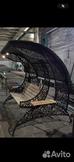 Садовые качели кованные