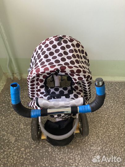 Отличный Детский трехколесный велосипед с ручкой