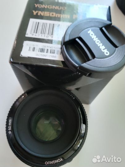 Объектив yongnuo 50mm f1 8 for canon