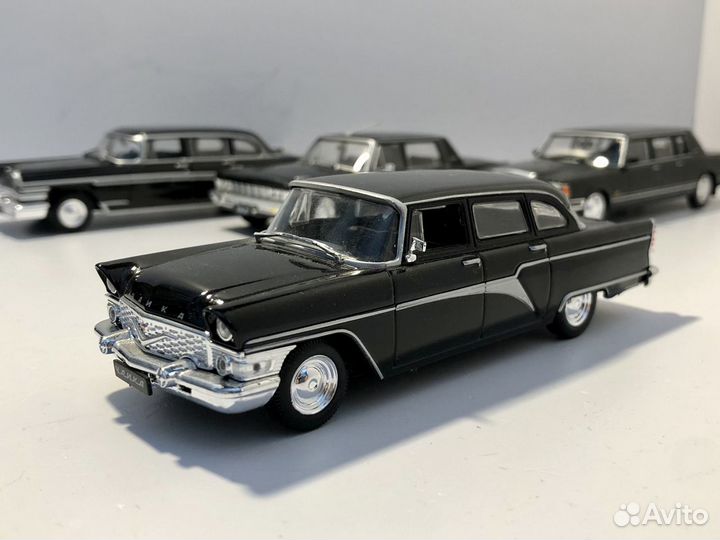 Модель газ 13 чайка черная представительская